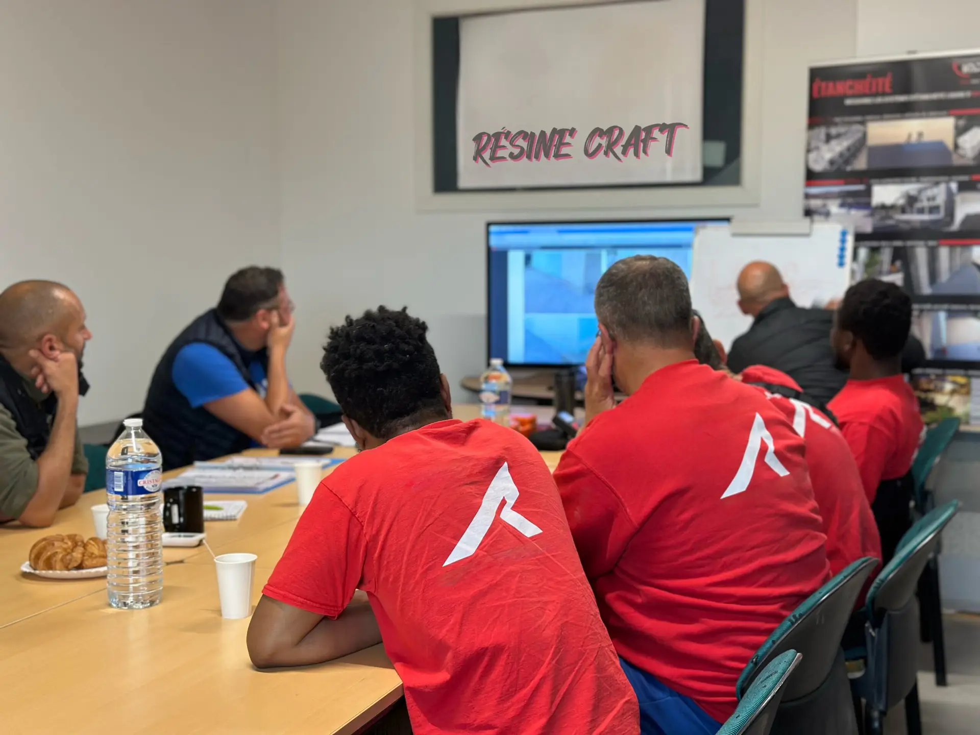 Formation à l'application de la résine